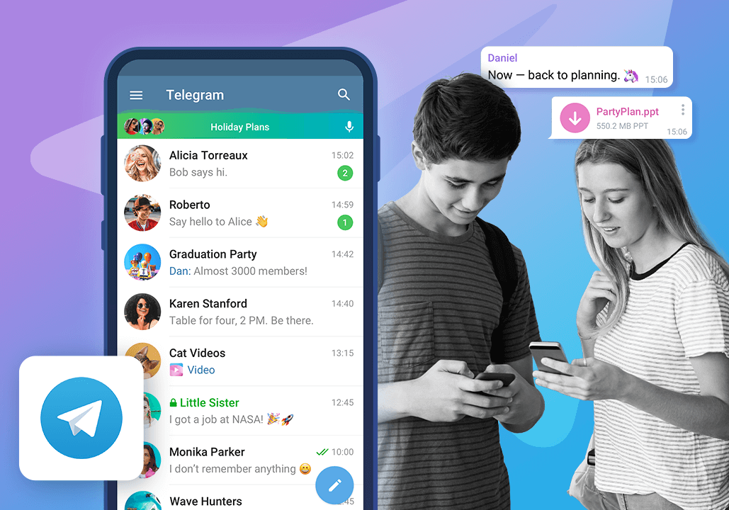 Adding friends on Telegram using a id